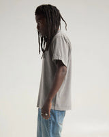 Grey Distressed "Reality" Short Sleeve T-Shirt