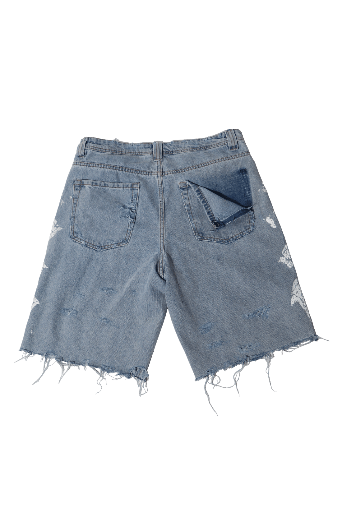 DISTRESSED JORTS