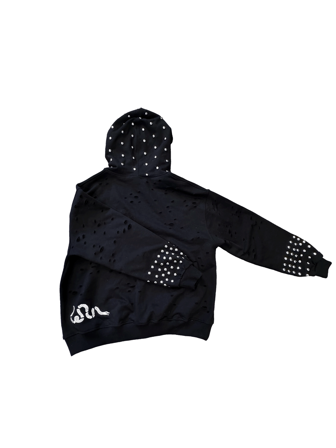 "SORRY 4 THE WAIT" STUDDED HOODIE