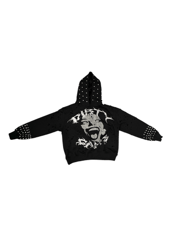 "SORRY 4 THE WAIT" STUDDED HOODIE